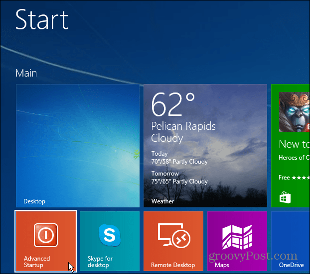 Access Windows 8 1 Advanced Startup the Easy Way - 2