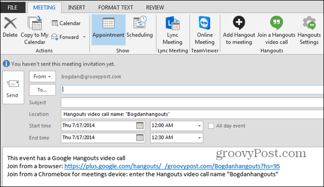 How to Use the Google Hangouts Plugin for Outlook 2013 - 40