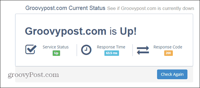 Monitor the Status of a Website with CurrentlyDown - 32