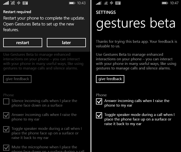 Microsoft Lauches Gestures Beta App for Lumia Windows Phones - 50