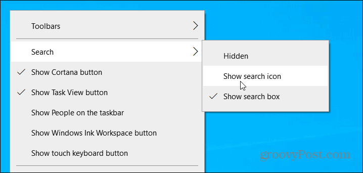 How to Remove the Windows 10 Search Box from the Taskbar - 79