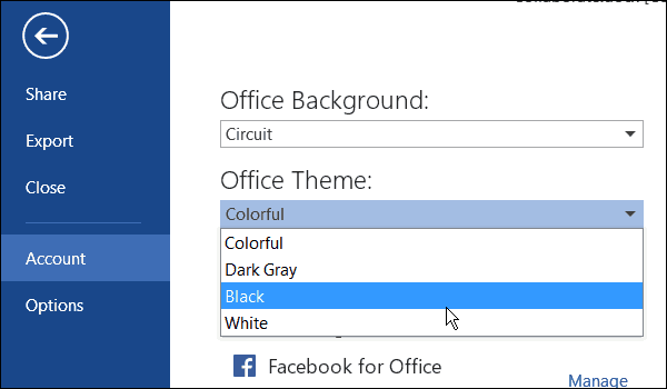 How to Change the Microsoft Office Color Themes - 11