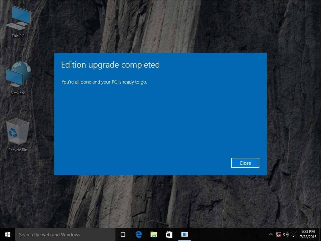 upgrade windows 10 pro from oem embedded key
