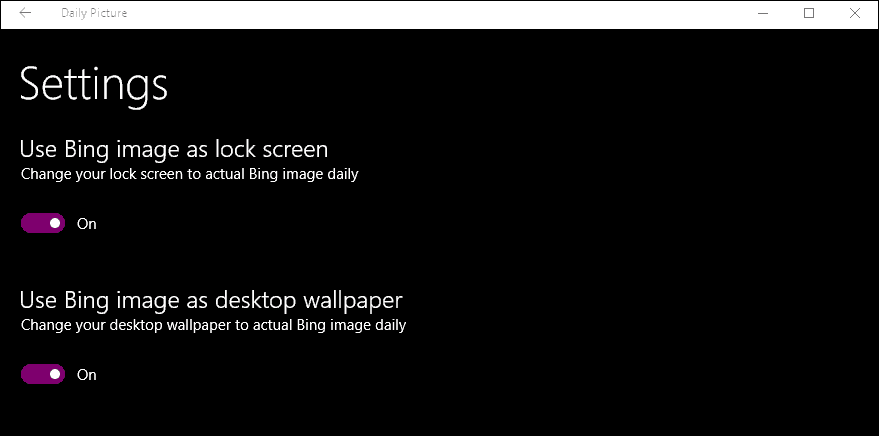 Set Your Windows 10 Lock Screen and Wallpaper to Bing Daily Images - 5