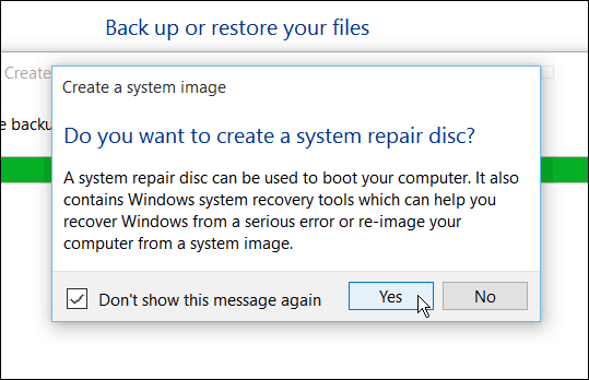 Create Windows 10 Recovery Key