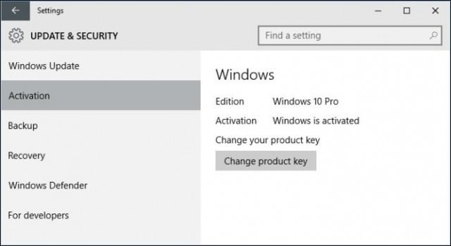 windows 10 pro activation key not working