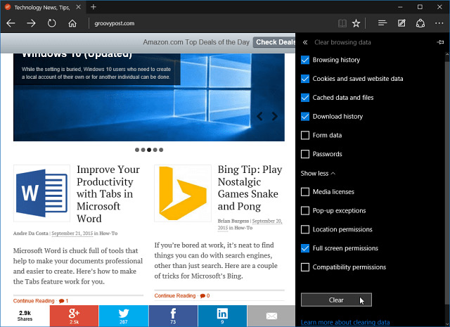 View and Delete Microsoft Edge Browsing History on Windows 10 - 51
