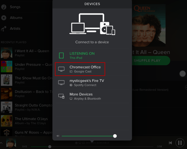 How to Stream Spotify Chromecast