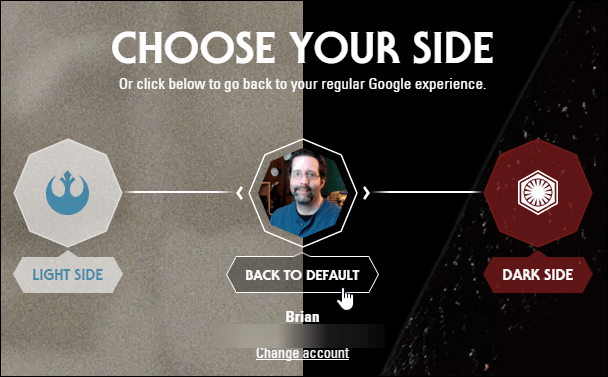 Turn Off the Star Wars Theme On Your Google Services - 7