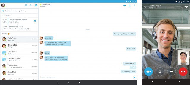 Microsoft Releases Skype for Business for Android - 77
