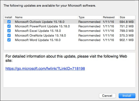 microsoft autoupdate mac not working