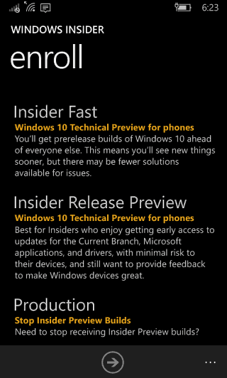 Windows 10 Mobile Insider Preview Build 10586 107 and Release Preview Ring - 22