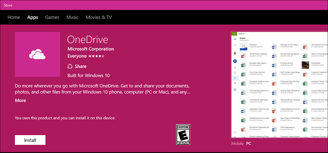 New OneDrive Universal App Arrives for Windows 10 - 65