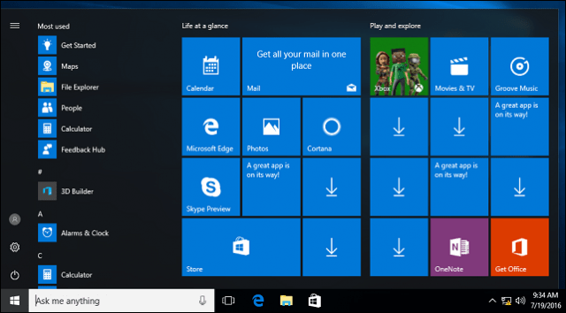 Get Started with the New Start Menu in Windows 10 Anniversary Update - 80