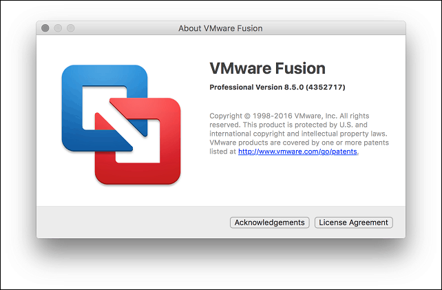 vmware fusion 8 for mac