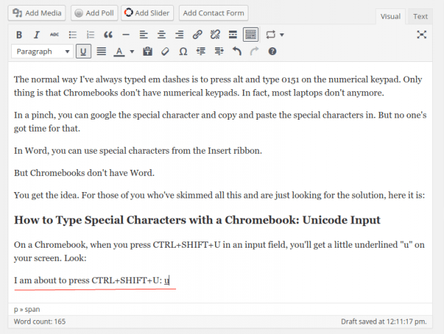 Type Special Characters On A Chromebook Accents Symbols Em Dashes
