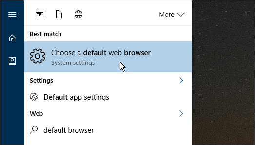default browser