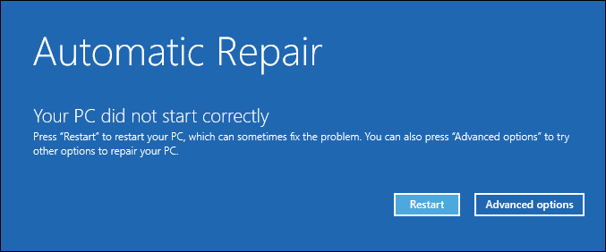 windows 10 automatic repair