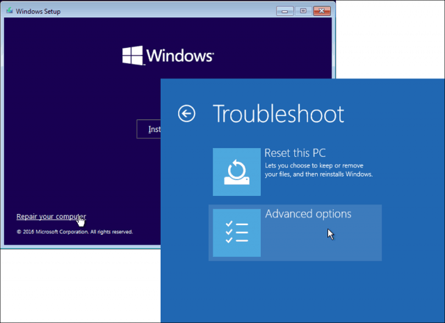 Windows 10 attempting repairs