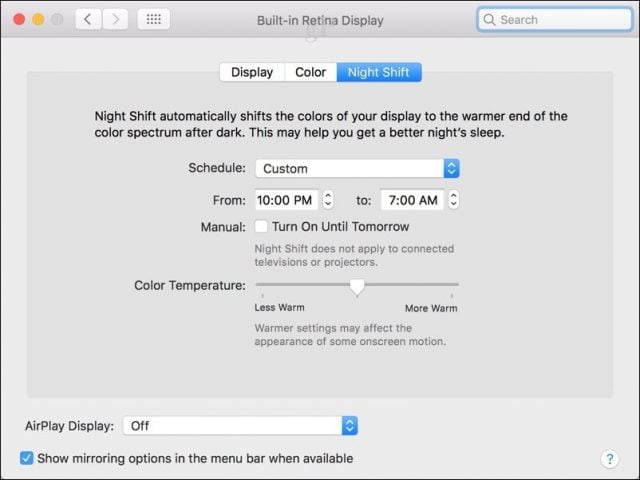 How to Enable Night Shift on macOS and Linux - 17