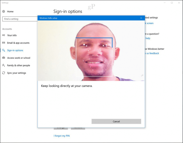 How to Set Up Windows Hello Facial Recognition to Sign in to Windows 10 - 76