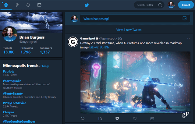 How To Enable Night Mode On The Twitter Desktop Web App
