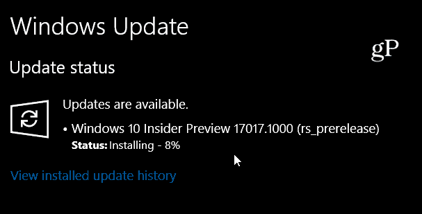 Windows 10 Build 17017