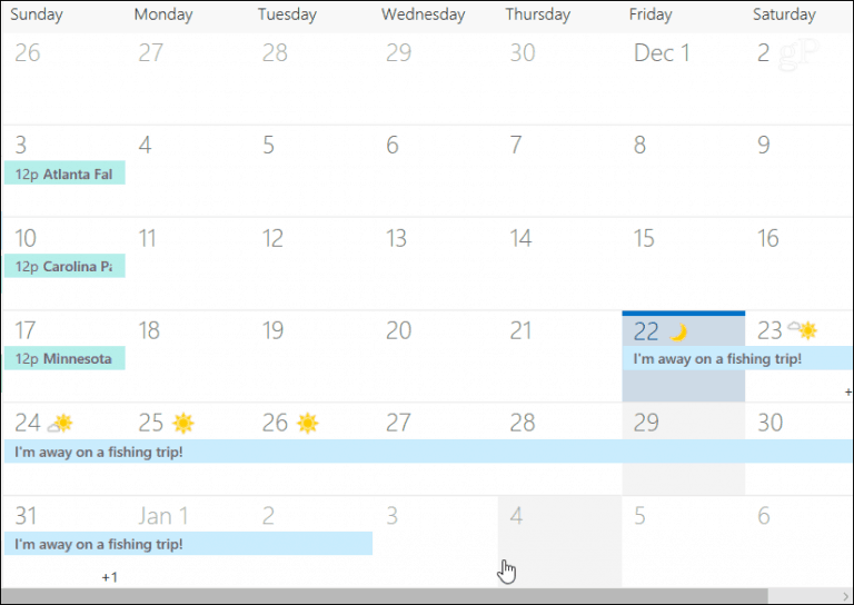 How to Create an Outlook Calendar Out of Office Entry