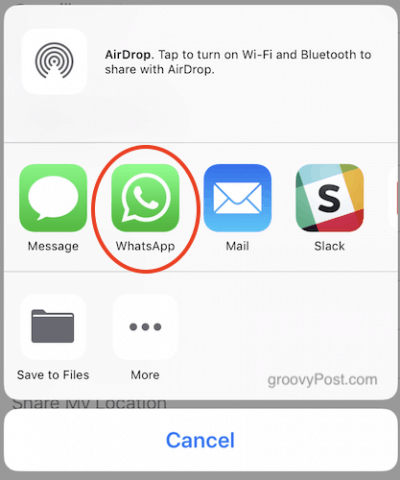How To Share Phone Contacts Via iMessage and WhatsApp - 13