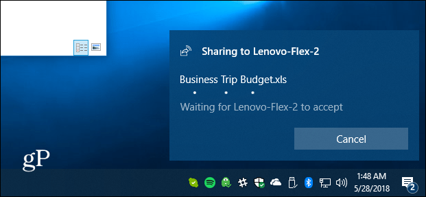 Transfer Files to Other PCs with Nearby Sharing in Windows 10 1803 - 3