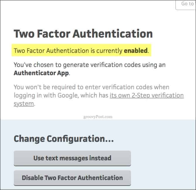 Developh - TURN ON TWO-FACTOR AUTHENTICATION (Which means that