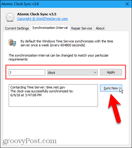 How to Synchronize the Clock in Windows 10 with Internet or Atomic Time - 40