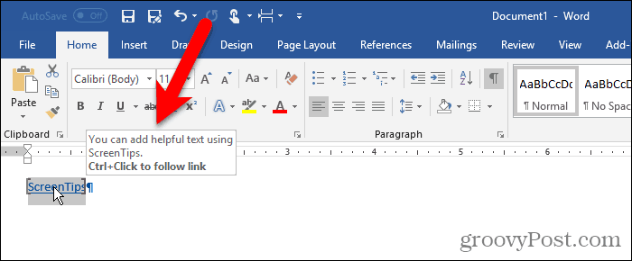 How to Work With ScreenTips in Microsoft Word - 92