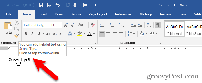 How to Work With ScreenTips in Microsoft Word - 54