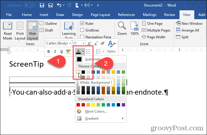 How to Work With ScreenTips in Microsoft Word - 55