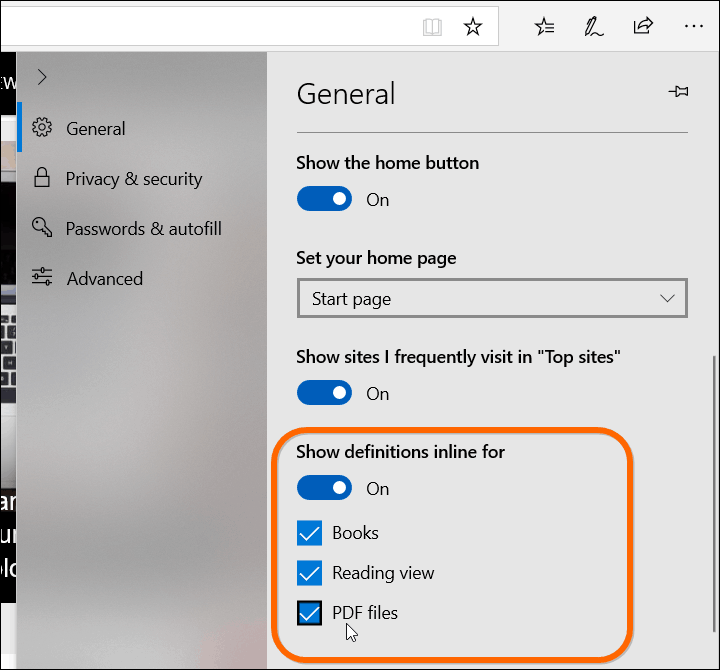 How to Use the Microsoft Edge Built in Dictionary on Windows 10 - 32