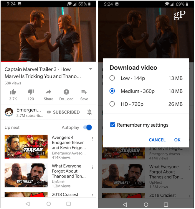 Download Youtube Premium Videos On Android Or Ios Devices