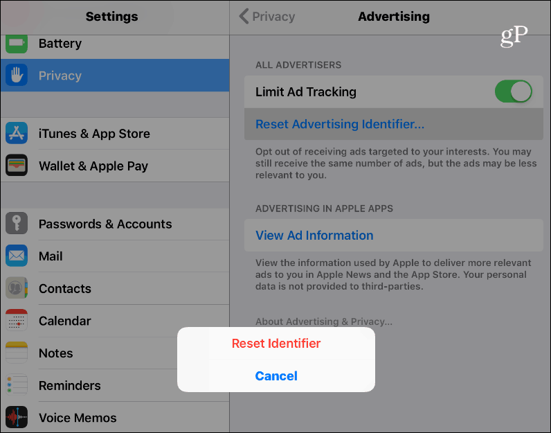 Limit Ad Tracking and Reset Your Advertising ID on Android or iOS - 91