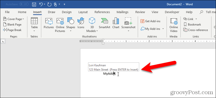 How to Create and Use AutoText Entries in Microsoft Word - 47