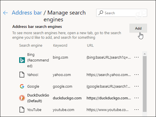How to Change the Default Search Engine for Microsoft Edge - 37