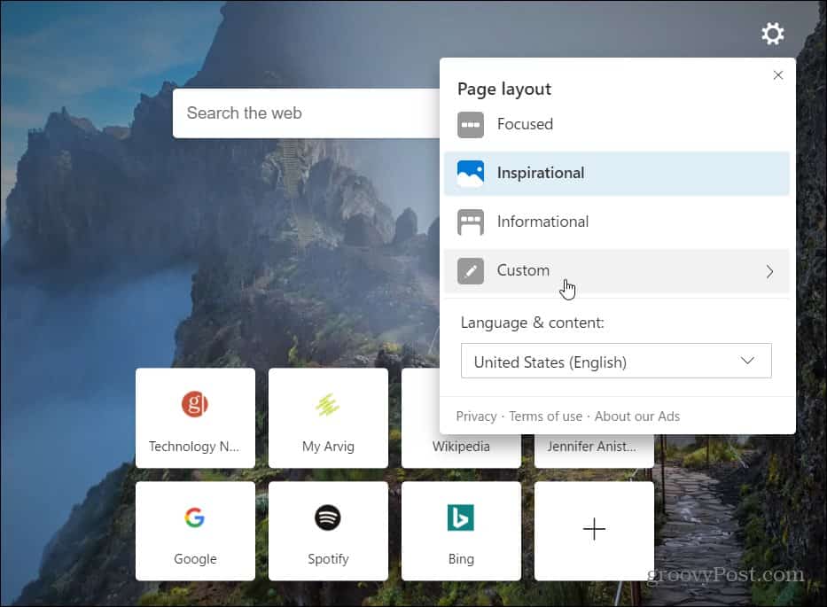 How to Customize the New Tab Page for Microsoft Edge  Chromium  - 50