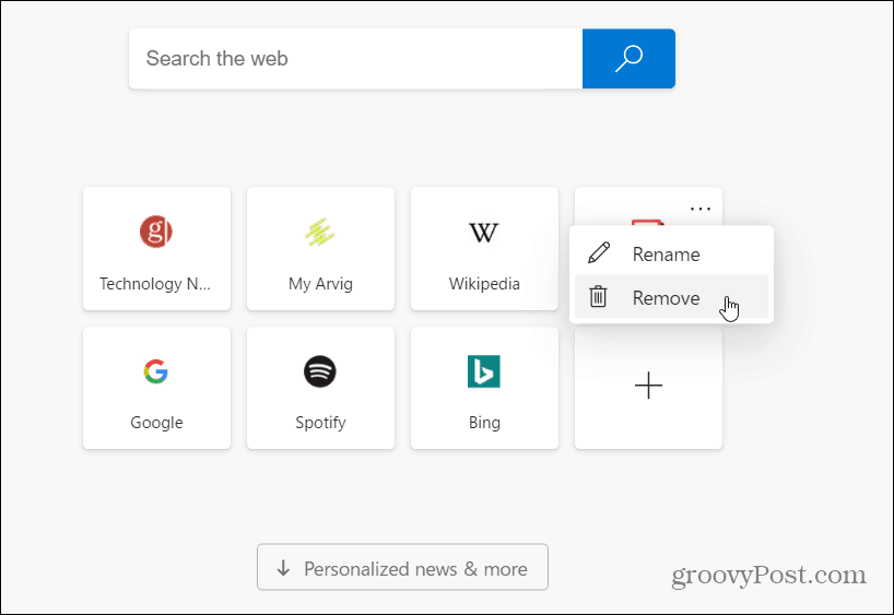 How to Customize the New Tab Page for Microsoft Edge  Chromium  - 86