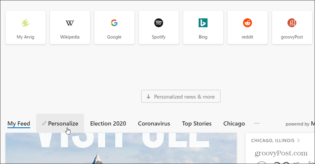How to Customize the New Tab Page for Microsoft Edge  Chromium  - 20