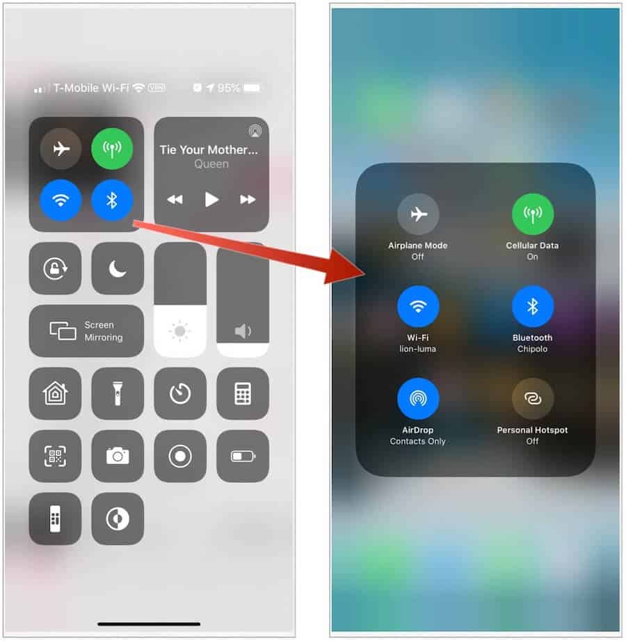 Enable & Disable Night Shift Quickly from Control Center on iPhone & iPad