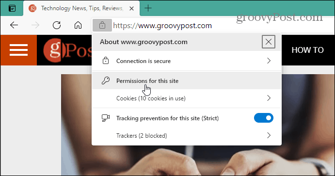 How to manage site permissions on the new Microsoft Edge