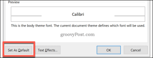 How to Change the Default Font in Microsoft Word