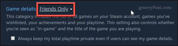 How do I hide 18+ games from friends on Steam?