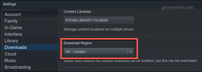 Slow Steam downloads with fast internet connection?