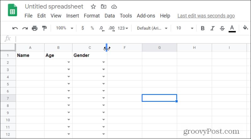 How to Create a Dropdown List in Google Sheets - 7