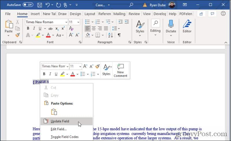 How to Work with Page Numbers in Microsoft Word - 70